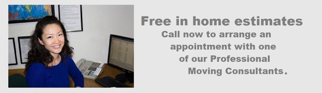 Free moving, packing and storage in home estimate services
